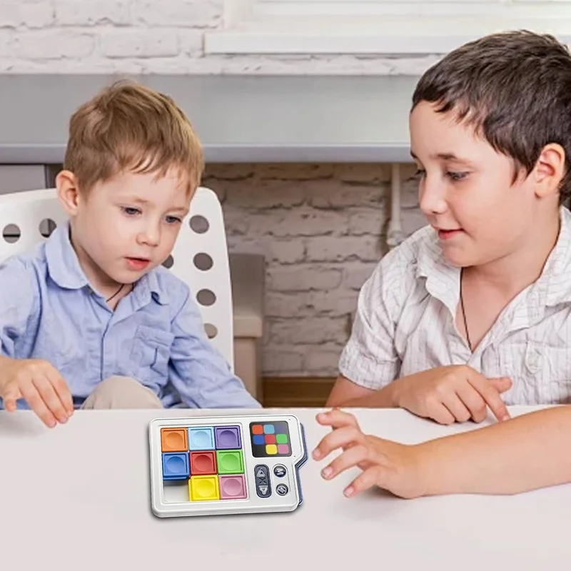 Juego de bloques inteligentes Super Slide Huarong Road 1000 + rompecabezas nivelados para niños juguetes interactivos antiestrés