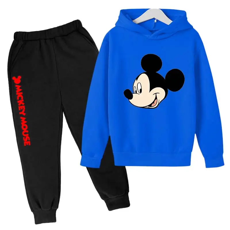 thumbnail image 1 of Conjunto de ropa de Minnie Mouse para niñas pequeñas con traje de otoño e invierno Conjunto de sudaderas con capucha de Mickey Mouse para niños pequeños Ropa para niños pequeños, 1 of 5