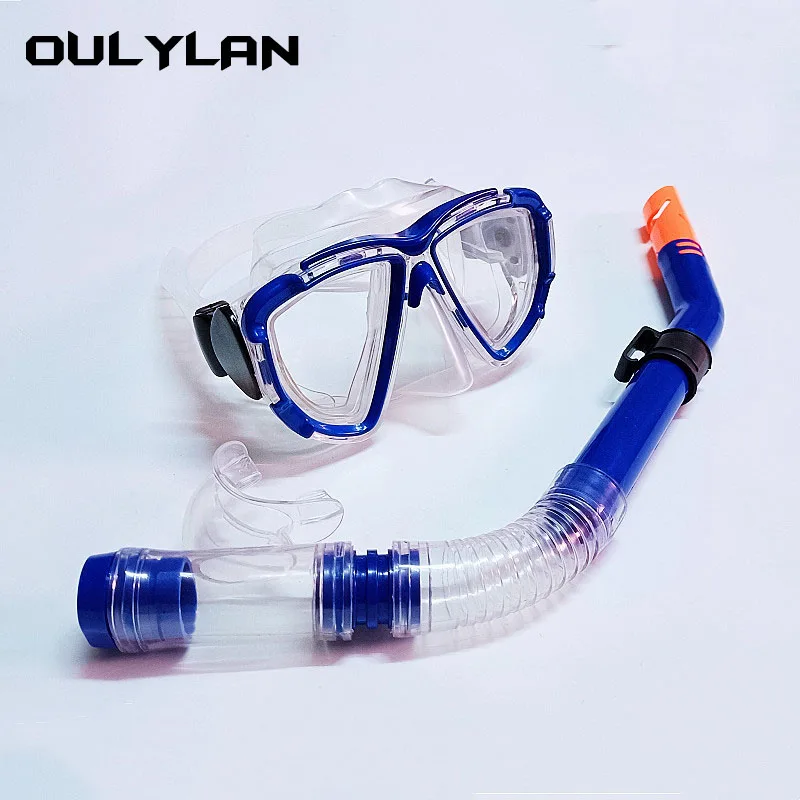 

Oulyaln Snorkeling Breath Tube Set Glasses Diving Masks for Adults for Women Men Anti-slip Swimming Water Sports Equipment