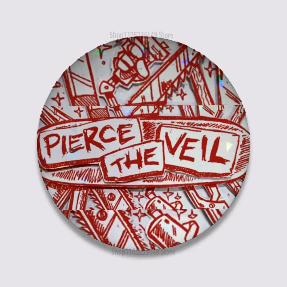 Handmade Pierce The Veil Music Pins - Round Brooch Badge for Backpacks, Clothes, and Jewelry Gifts