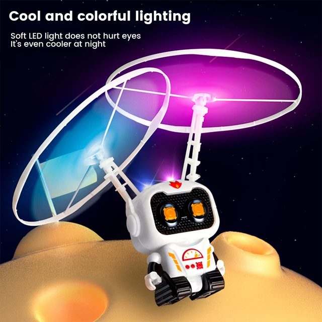 Space Flight Flying Helicopter USB Charging Flying Explorer Toys Aircraft LED Light Flying Suspension Induction Helicopter 3
