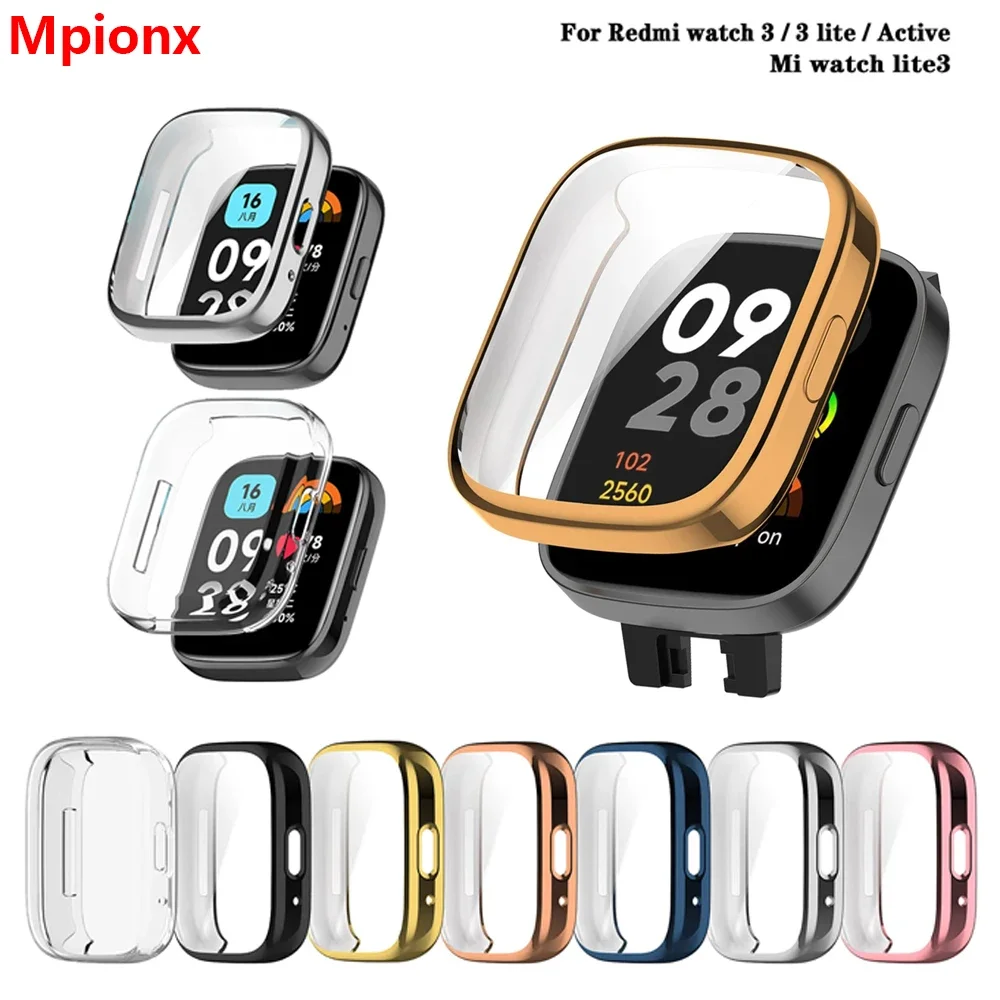 Premium TPU Full Cover Screen Protector Case for Xiaomi Redmi Watch 3 Series