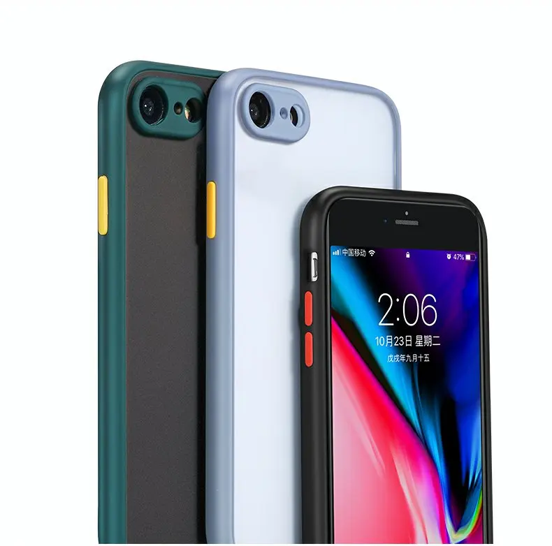 Die neue Anti-Drop-Hülle für iPhone SE 2020 Hülle für iPhone 6 6S 7 8 Plus SE2 2020 2022 Frosted Fine Pore Skin Protection Cases – Detail 2