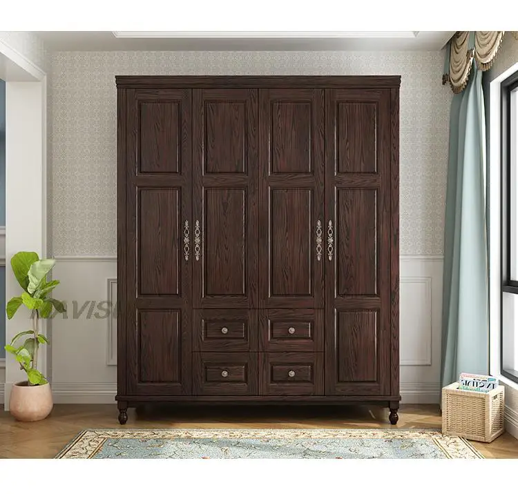 خزانة ملابس بتصميم ريفي كلاسيكي