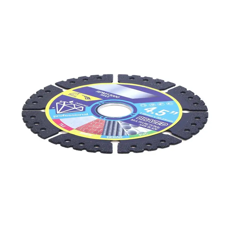 1/2/3Pcs 115mm 금속 절단 블레이드 앵글 그라인더 절단 디스크 연삭 휠 도구 강철 콘크리트 석재 대리석 절단용