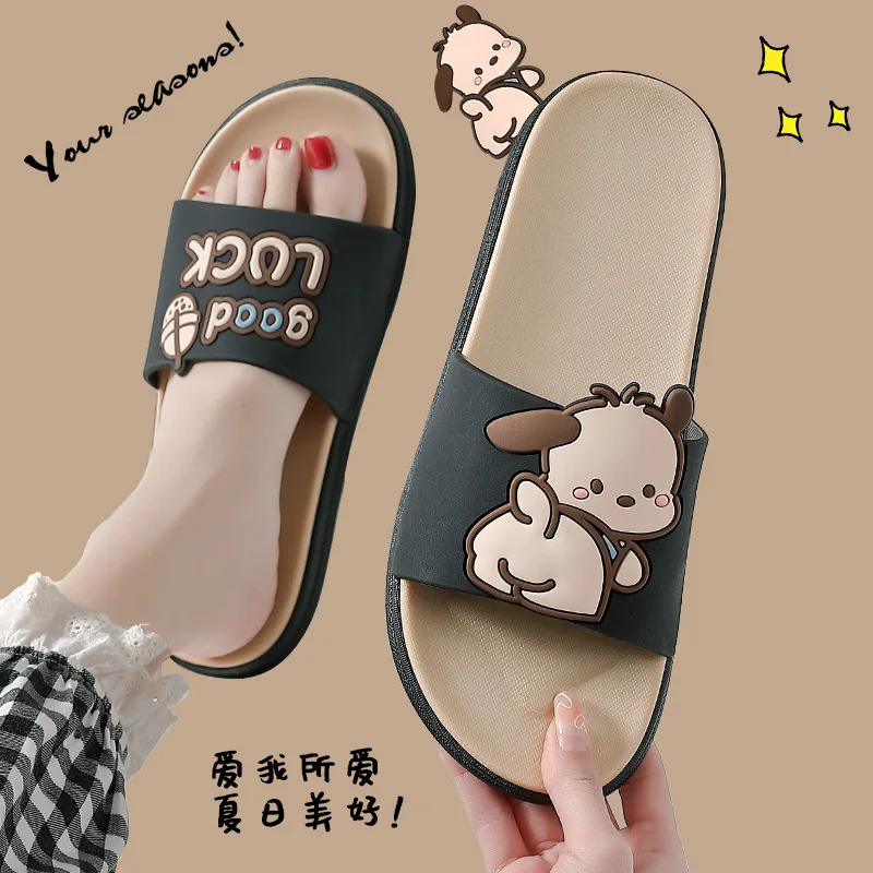 

Slippers Female Shoes Cute Anti Slip Home Bathroom Shower Couple Slippers Male Shoes Personalized Deodorization
