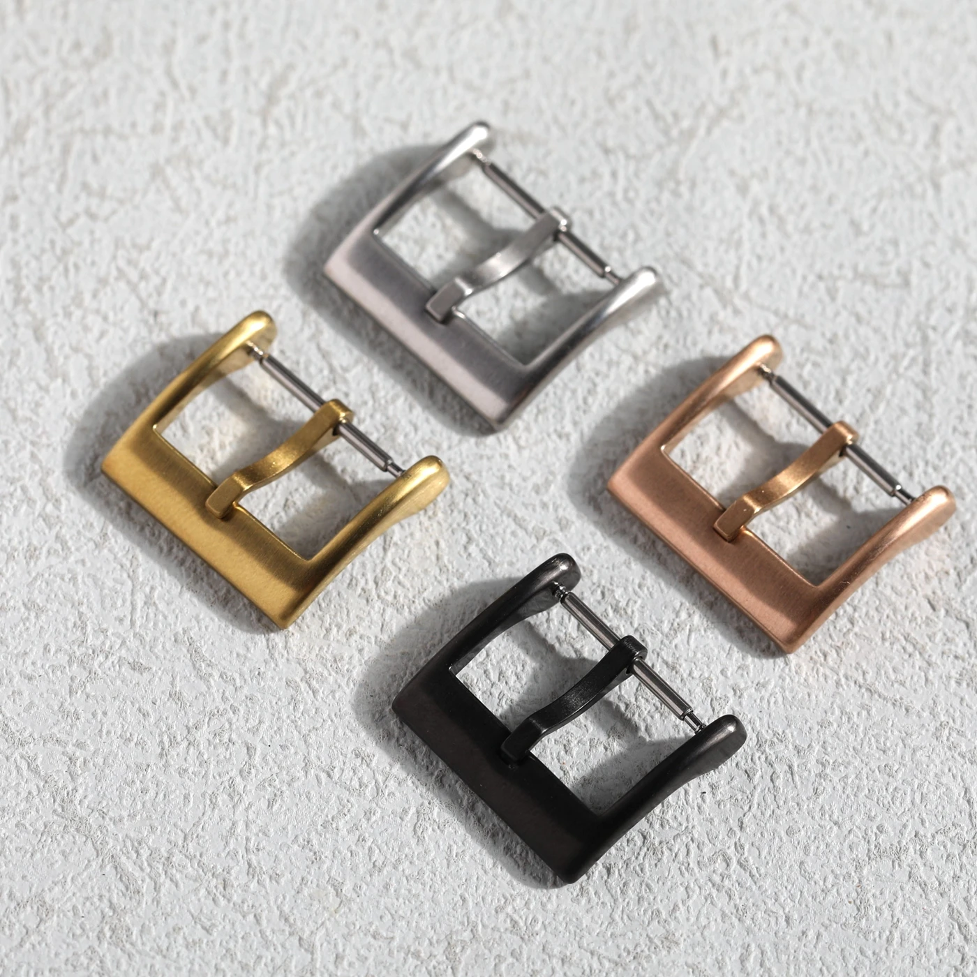 Premium Brushed Matte Stainless Steel Buckle - Available in Various Finishes and Sizes