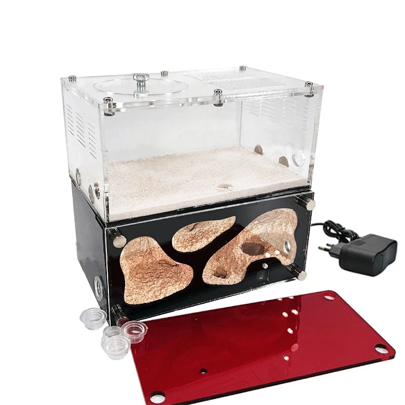 

Expanded Anthill Ant House Acrylic Ant Kennel Insect Box Concrete Ant Farm Intelligent Temperature Control Ants Nest Spliceable