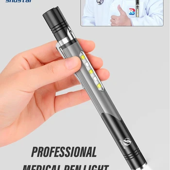 전문 의료 손전등 펜 라이트 안과, stomatology에 대한 측면 조명과 듀얼 광원 충전식 램프