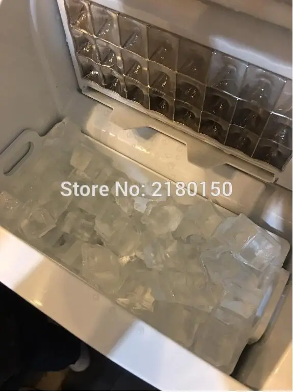 24 Ice-Tray Electric Ice Maker Commercial & Household Stainless Steel Manual Adding Water Ice Making Machine