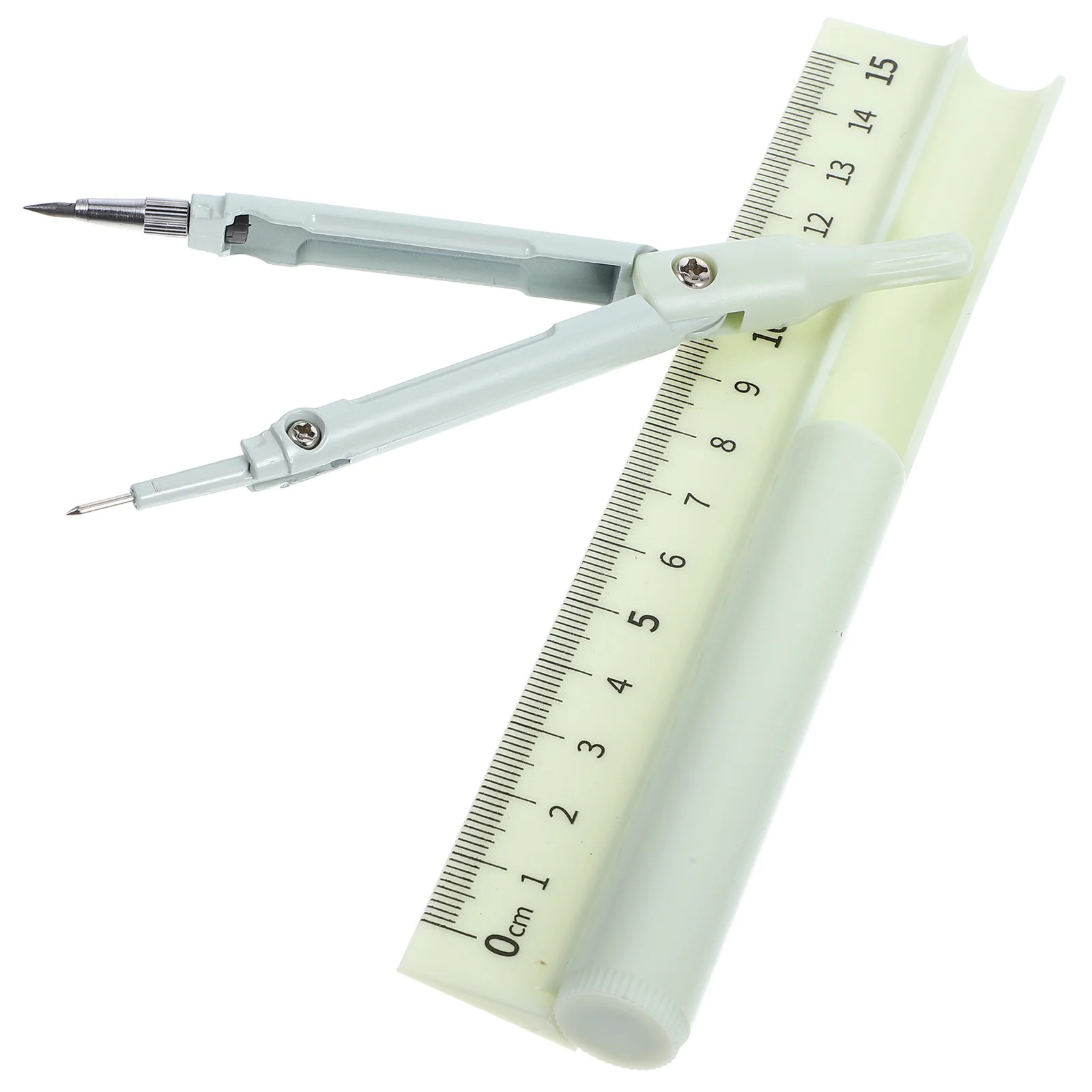 

Compass Pen Ruler Middle School Supplies Centimeter High Geometry Tool for Students Workbook Math Kids Child