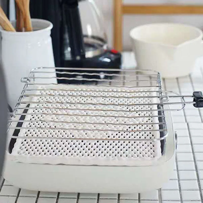 No handle Japanese barbecue far-infrared radiation Ceramic BBQ net sandwich rice cake grilled fish direct fire grill mesh