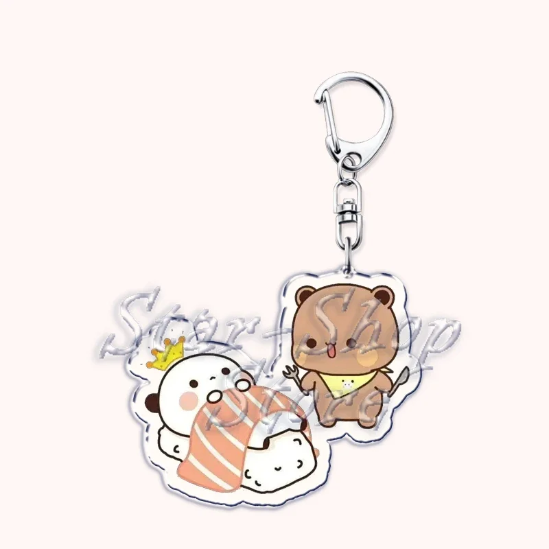 Schöne bubu essen dudu Schlüssel anhänger Liebespaar grauer Bär Panda Yier Schlüssel ring für Zubehör Tasche Schlüssel anhänger Schmuck Fans Liebhaber Geschenke – Detail 21