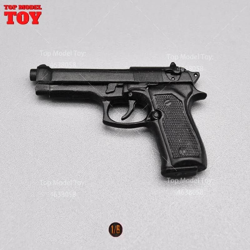 1/6 Scale Bruce Willis Model M92F Classic Black Pistol Figure Scene Accessories For 12" Soldier Action Figure Body Dolls