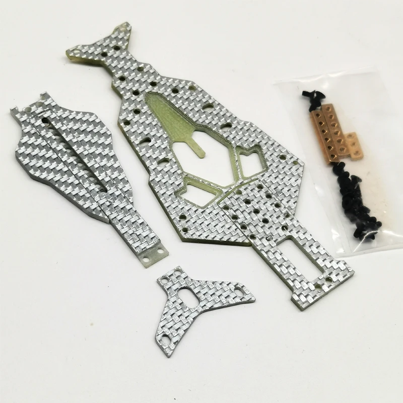 

Carbon Fiber Adjustable Wheelbase Chassis for Mini-Q Mini-Z RC Rear-wheel Drift Car Upgrade Parts