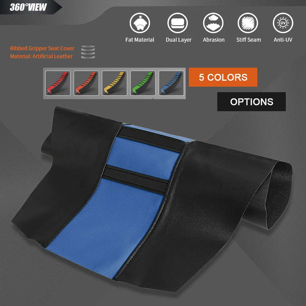 

Motorcycle Pro Ribbed Rubber Artificial leather Gripper Soft Seat Cover For YAMAHA TE 125 150 300 Dirt Bike Off Road Motocross