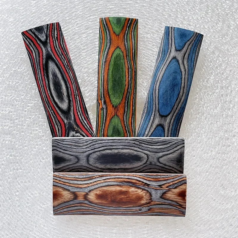 1piece DIY Knife Handles Making Material Wood Blanks Color Wood Handle Parts Grips Slingshot Handle Patch Material 5
