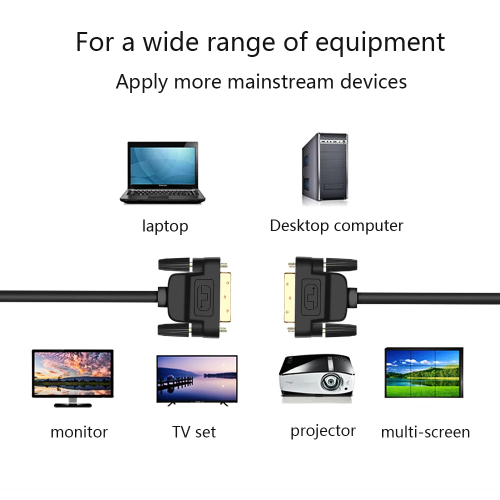 DVI-DVI ̺ DVI-D  ̺ 2K 1080P DVI D 24+1  ũ  1m 2m 3m HDTV  Cabo PC ǻ ̾ ڵ