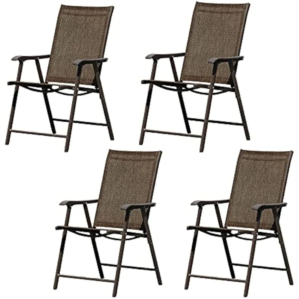 Outdoor Chair, Folding Patio Chairs, Outdoor Chair Set of 4