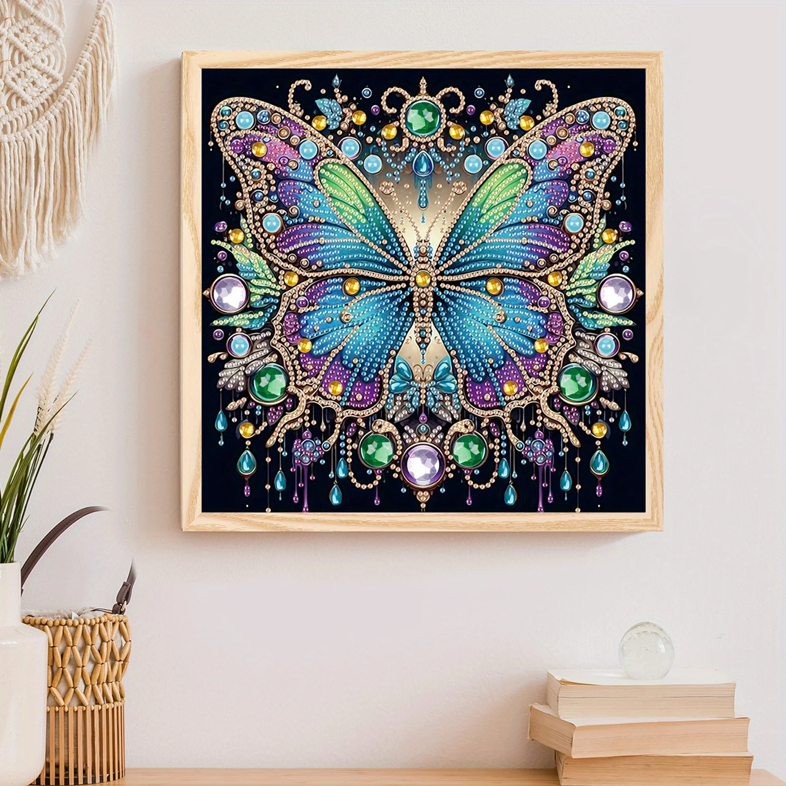 DIY Colorful butterflies 5D Special Shape Diamond Art Kits for Beginners Diamond Art Painting Kits for Home Wall Decoration Gift