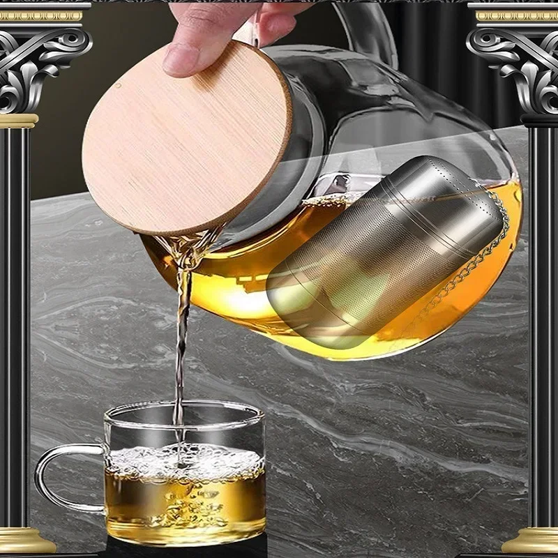 Tea Strainer Stainless Steel Tea Infuser Leaves Spice Seasoning Ball Strainer Teapot Fine Coffee Filter Teaware Kitchen Tools