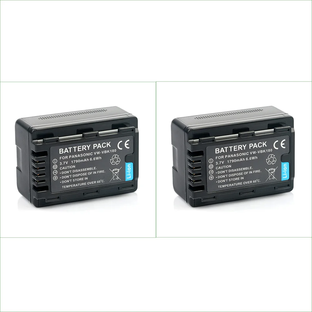 VW-VBK180 Battery 1790mAh Camera Batterie For Panasonic HDC-TM70