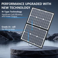 Panneau solaire pliable et flexible de 1000W, chargeur solaire portable pour camping, camping-car et station d'alimentation extérieure 7