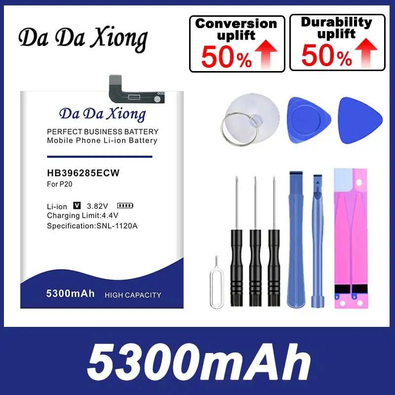 

DaDaXiong 0 цикл 5300mAh HB396285ECW Аккумулятор для Huawei P20 Lite Honor 10 COL-AL00 COL-AL10 COL-TL00 COL-TL10