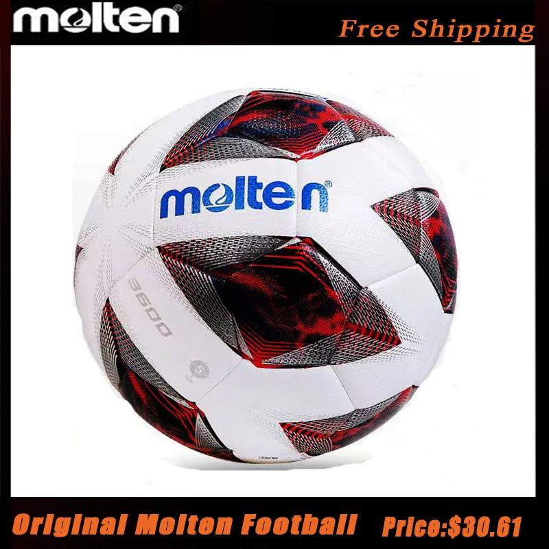 Molten Football F5A3600-R Size 5 Official PU Fútbol Standard Adult Game Training Special Team Suitable General Outdoor Soccer