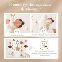 Baby Bett Spielzeug Holz Rassel Wand Hängen – Bild 3