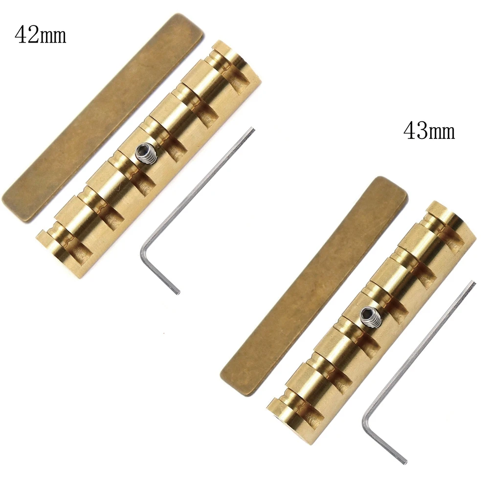 42mm43mmHeightAdjustableBrassRollerGuitarNutMetalNutforLes