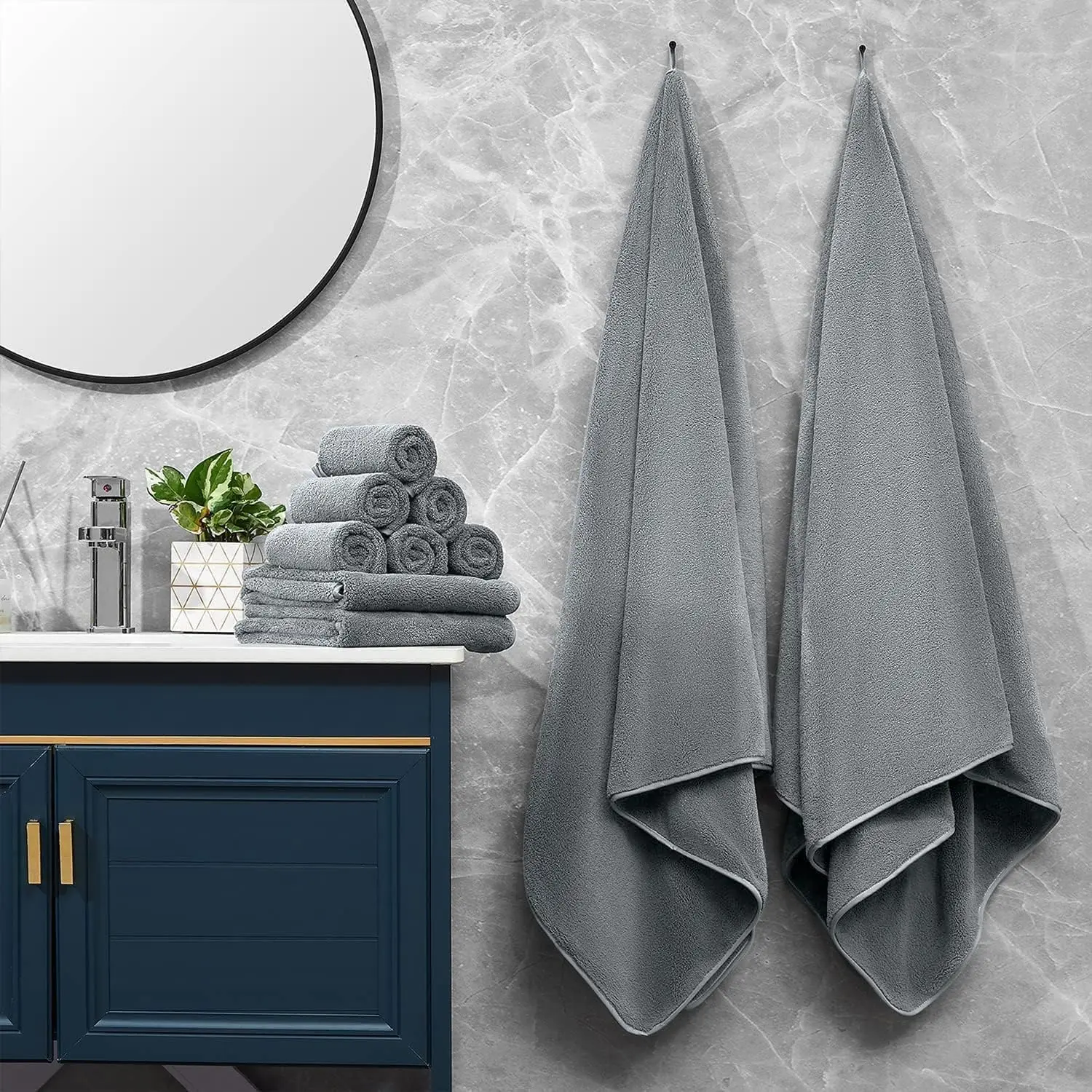 Oversized Bath Towels SET of 4 6