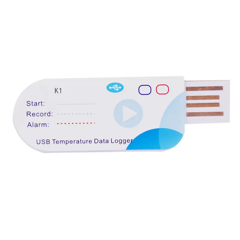 USB Temperature Data Logger 14400 Points USB Report 60 Days IP65 ...