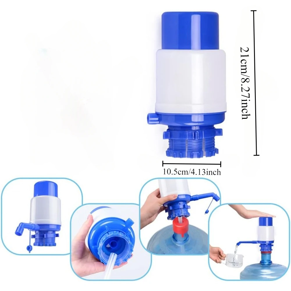Water Pump Water Dispenser Water Bottle Pump Beverage Dispenser Water Dispenser Pump Water Bottle Pump Portable Manual Pump Dispenser Manual Pressure Drinking Water Pressure Suitable for Most Dispensers