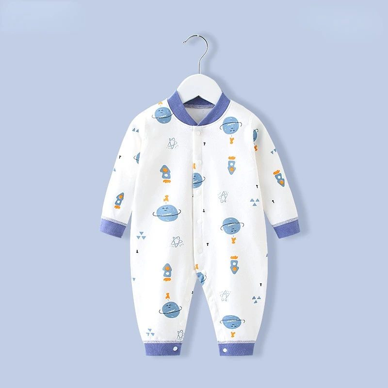 Newborn Cotton One-piece Baby Autumn Clothes Thin Pajamas Air Conditioning Clothes Baby In Spring and Autumn