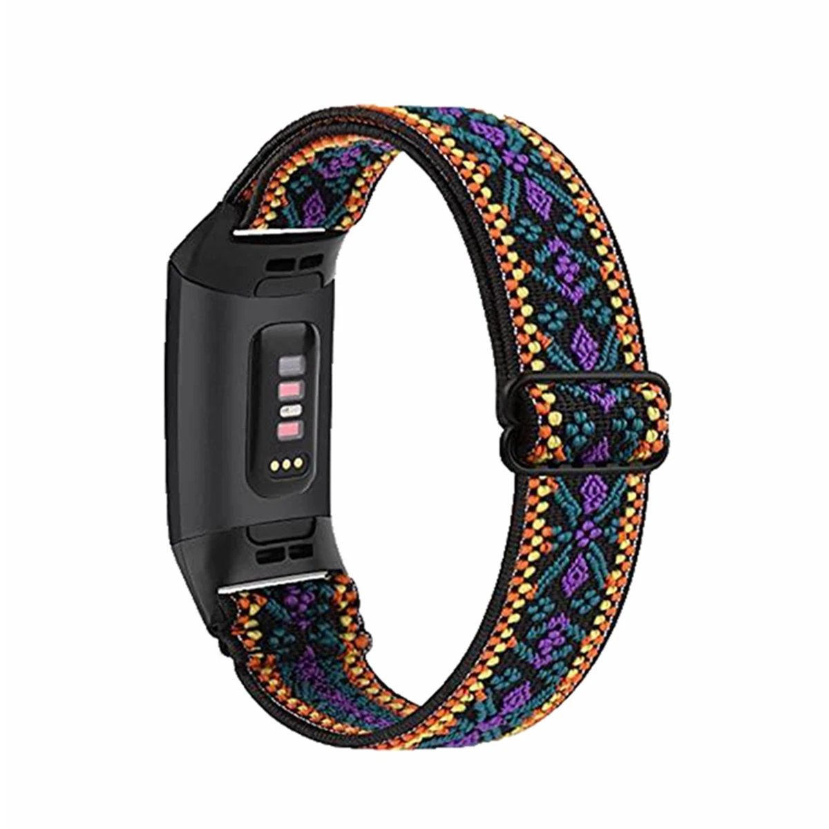 Nylon Elastic Loop Strap with Metal Connectors