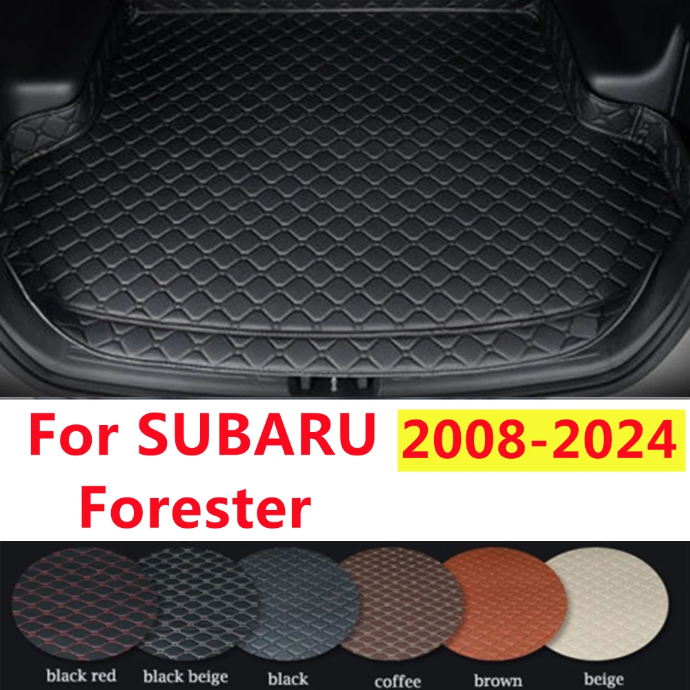 

SJ Высокая сторона на заказ подходит для SUBARU Forester 2008-09-2024 всепогодный водонепроницаемый автомобильный коврик для багажника авто задний грузовой лайнер крышка ковра