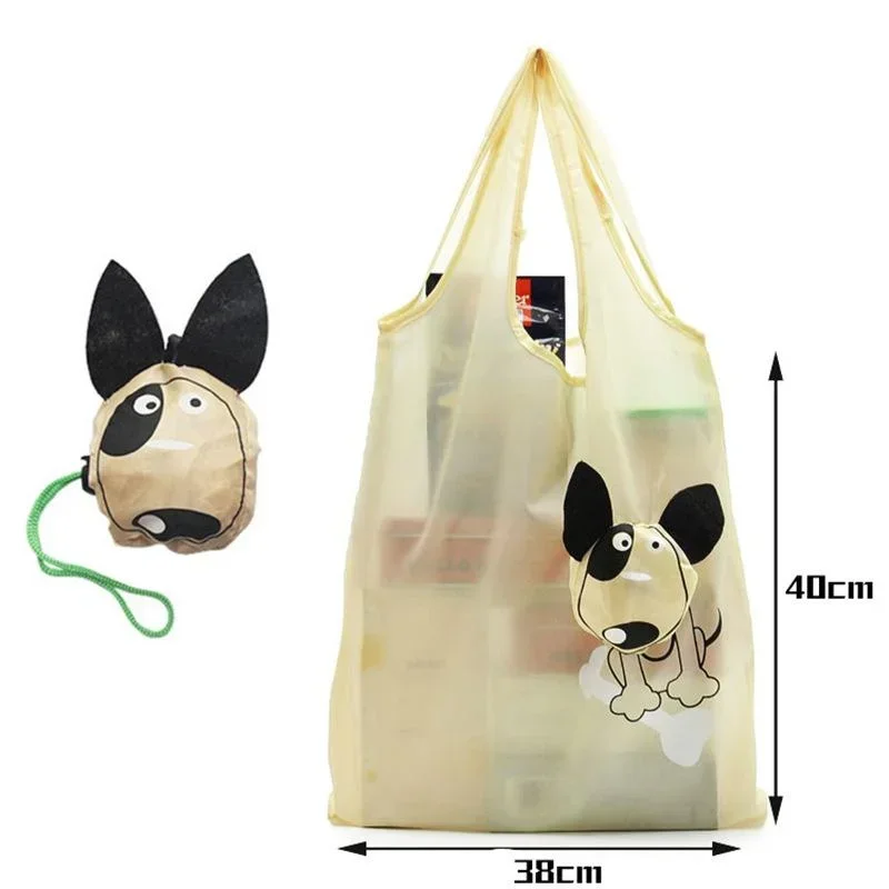 Household Reusable Eco-Friendly Grocery Foldable Shopping Bag Small Cute Lightweight Folding Tote Bag with Handle New Arrival