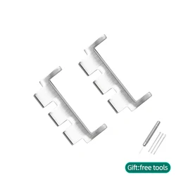 Swatch End Links Watch Strap Adapter & Converter Kit with Tool - Versatile Connector for 17mm, 19mm, 21mm Straps (Silver)