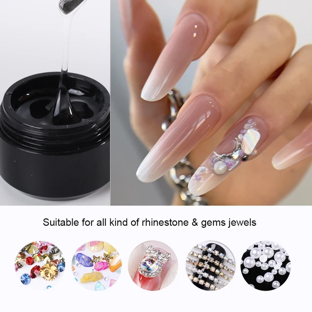 Nail Art Gem + Crystal Glue, Clear