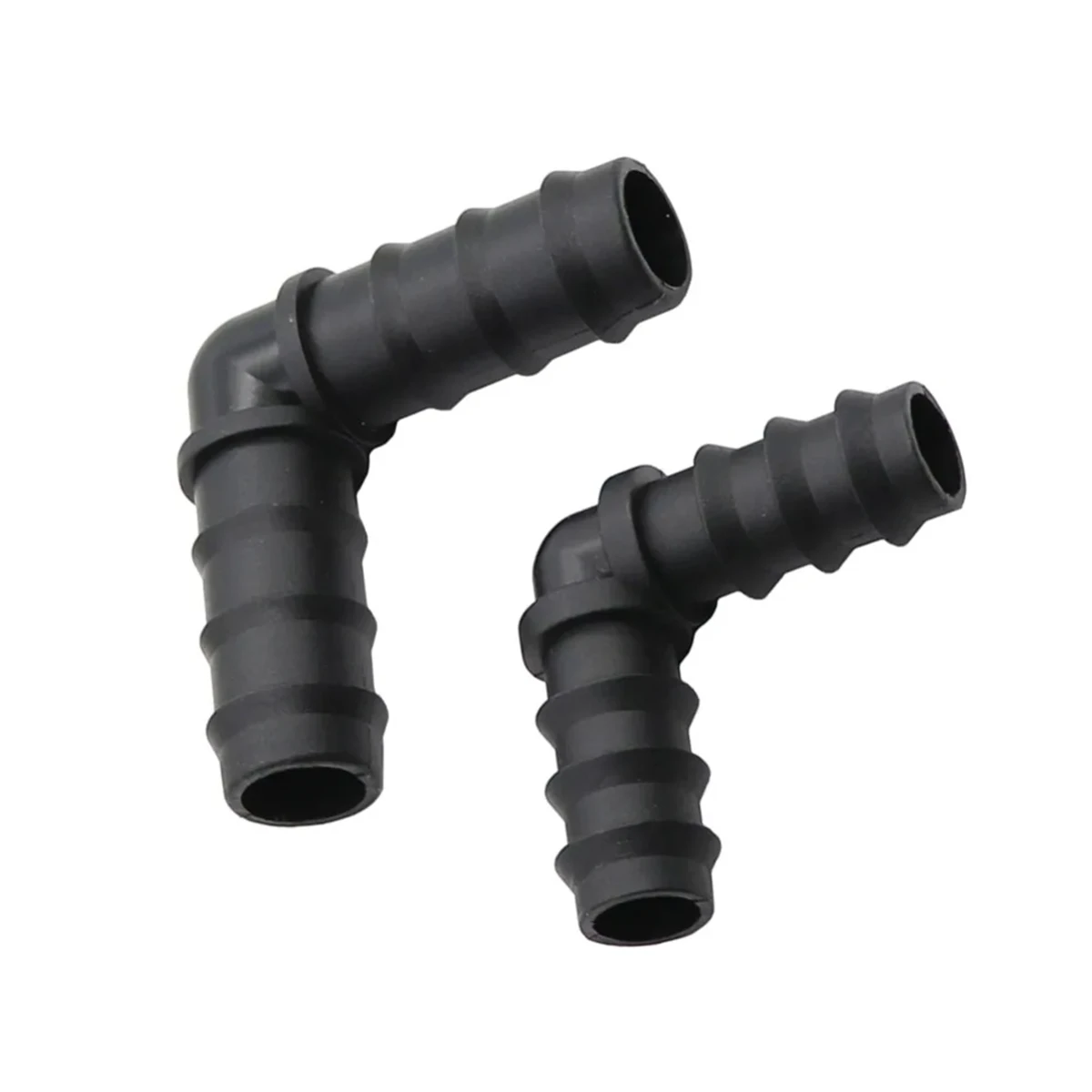 90 Degree Multi-Barbed Black Elbow Joint DN20mm DN16mm 8/11mm 4/7mm 3/5mm Interface Coupling Micro-Irrigation System Accessories hose pipe fitting pipe fitting water pipe fitting