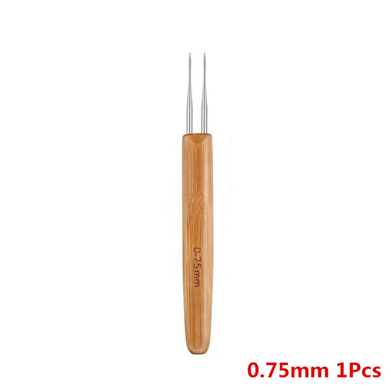 Wooden Handle Crochet Hook for Dreadlocks - Precision Needles, Available in Two Sizes
