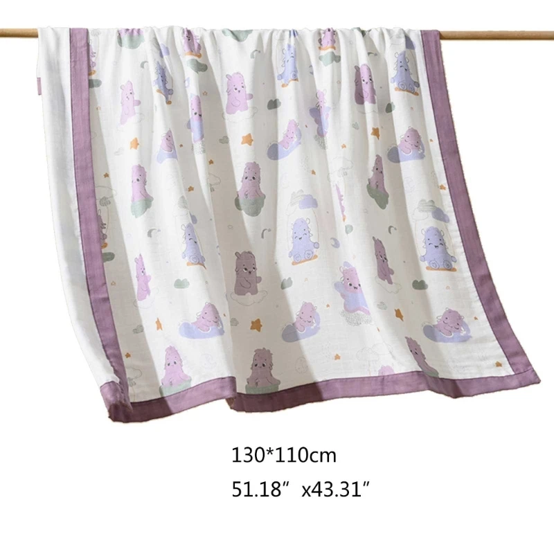 최고 안락한 면 모슬린 Swaddle 담요 연약한 누비이불