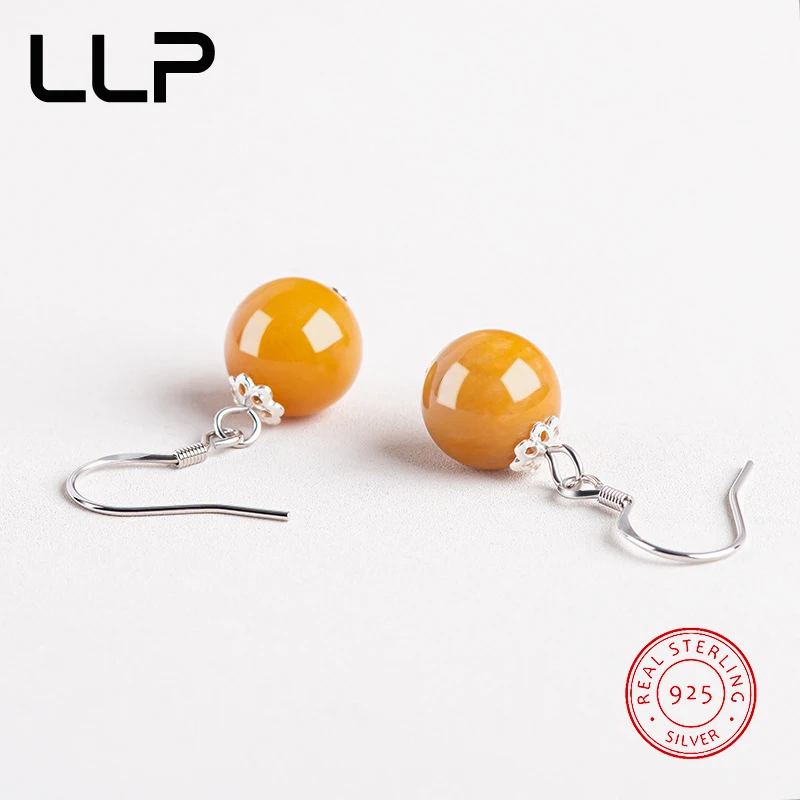 Natürliche Jadeit Runde Perle Ohrring S925 Silber Luxus Sexy Junge Mädchen Mode Charme Elegante Frauen Edlen Schmuck Urlaub Geschenke – Detail 14