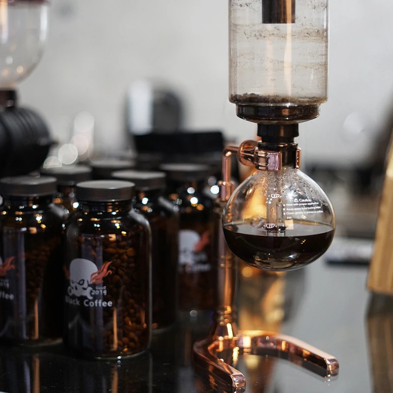 3/5cups Syphon coffee maker Siphon coffee pot Resistant Glass Brewing teaware cafes Coffee Pot Coffee Maker Espresso Coffee Maker Espresso Maker Iced Coffee Maker Pour Over Coffee Maker French Press Coffee Press Coffee Press