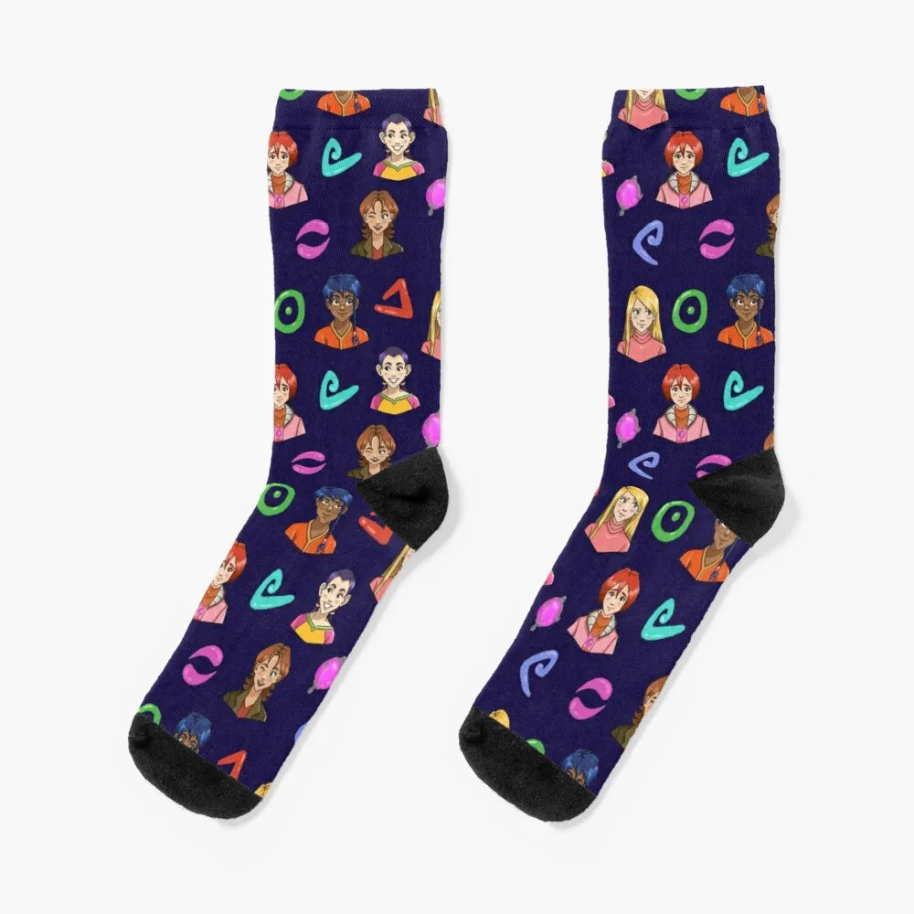 W.I.T.C.H repeat pattern (Dark Blue) Socks Socks For Men Set Happy Socks Women автокресло happy baby unix navy blue