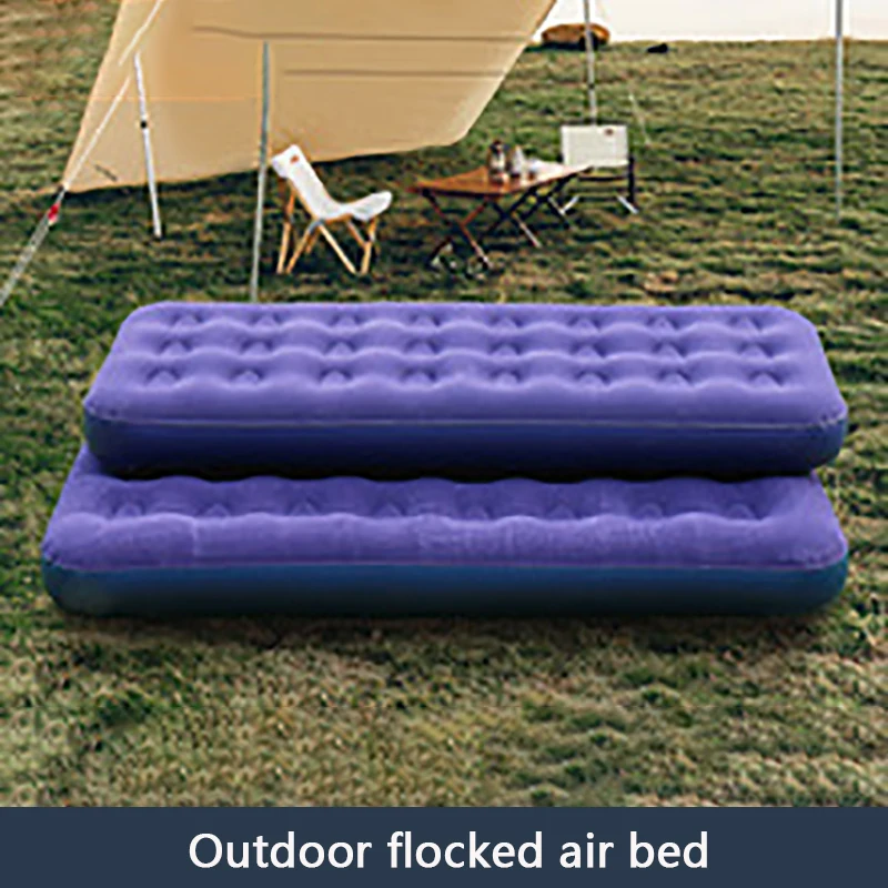 Air mattress Air mattress Home double single thickened simple bed portable rollaway bed outdoor lazy inflatable