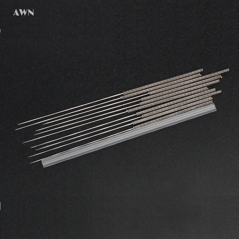 500Pcs/box Acupunctue Needles Asepsis with Guide Tube Sterile Needle Electroacupuncture Massager Sharp Accupuncture Tool