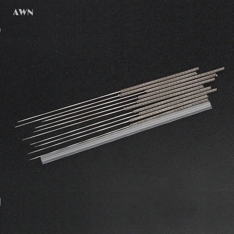 500Pcs/box Acupunctue Needles Asepsis Guide Tube Sterile Needle Electroacupuncture Massager Sharp Accupuncture Tool auricular acupuncture needle acupuncture pen
