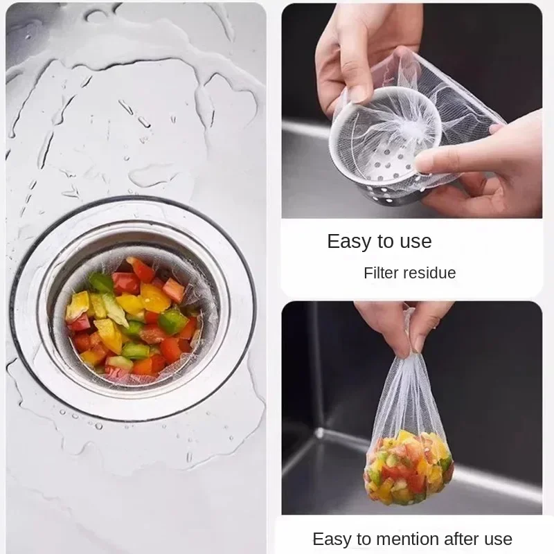 Kitchen Sink Filter Sink Strainer Sink Filter Kitchen Sink Strainer Disposable Sink Filter Mesh Bags Anti-blocking Garbage Bag Cleaning Strainers Net 500/30pcs